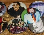 MARILYN MANSON Grab Bag of 5 Buttons random one inch pinback badge set