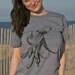 Beer Drinking Octopus - American Apparel Graphic Tee