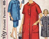 1960s Two Piece Maternity Dress Vintage Sewing Pattern, Spring Fashion, Office Fashion, Simplicity 4177 Bust 34"
