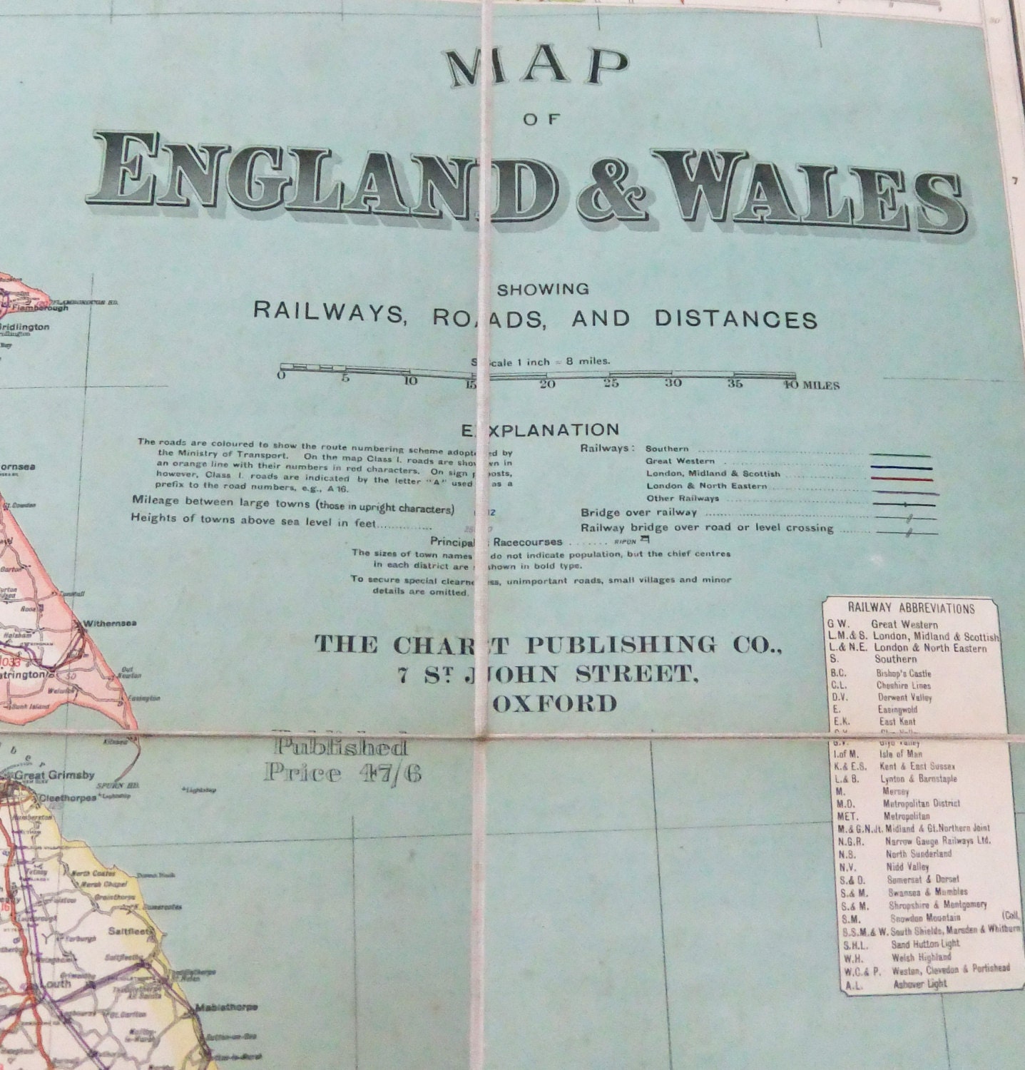 England and Wales Railway Maps. Antique  Maps. Vintage Road Maps. Gift for Railway Geek. G.W. Bacon Maps. Very Large Maps. Wall Maps