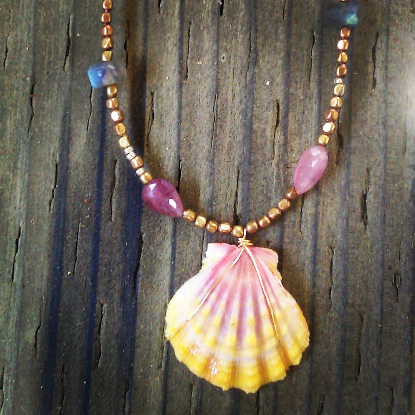 Sunrise shell necklace