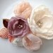 SALE Vintage-Inspired Fabric Flower Bridal Sash Pin