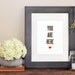 Love art print poster - You are here heart - 8x10 black and red giclee wall art