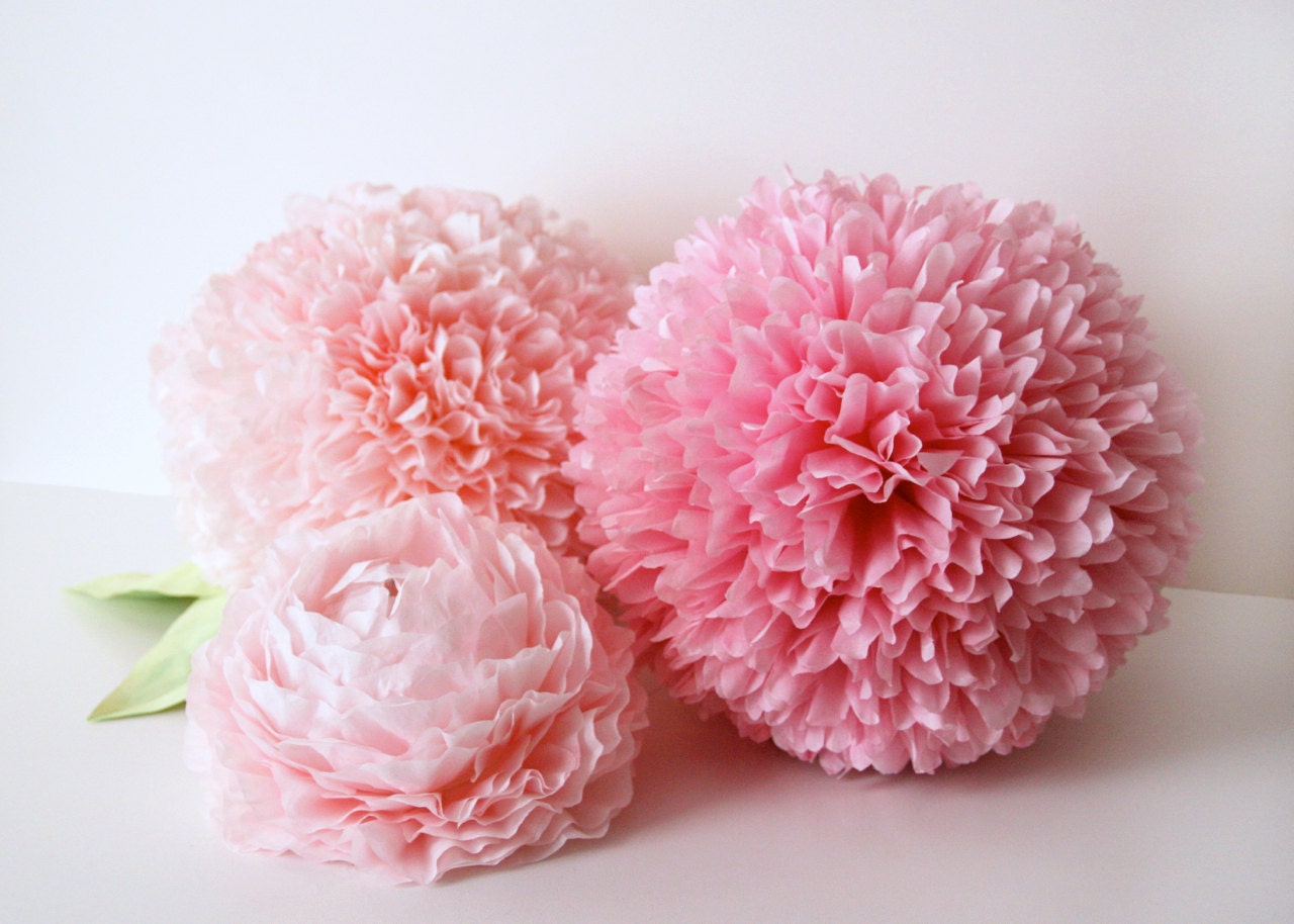 Coffee Filter Flower Illuminated Centerpiece