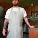 Silver Butcher Style Apron for Men