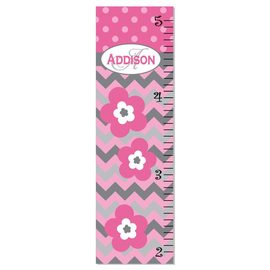 Growth Chart Children Chevron Polka Dot