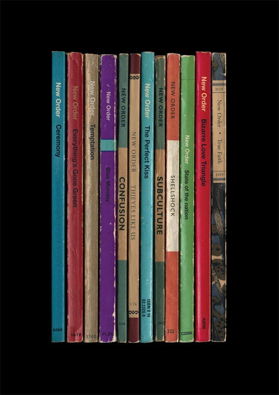 New Order 'Substance' Album As Books Poster Print
