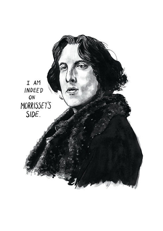 Oscar Wilde, Morrissey, The Smiths Poster Print - As Seen on HBO's 'Girls'