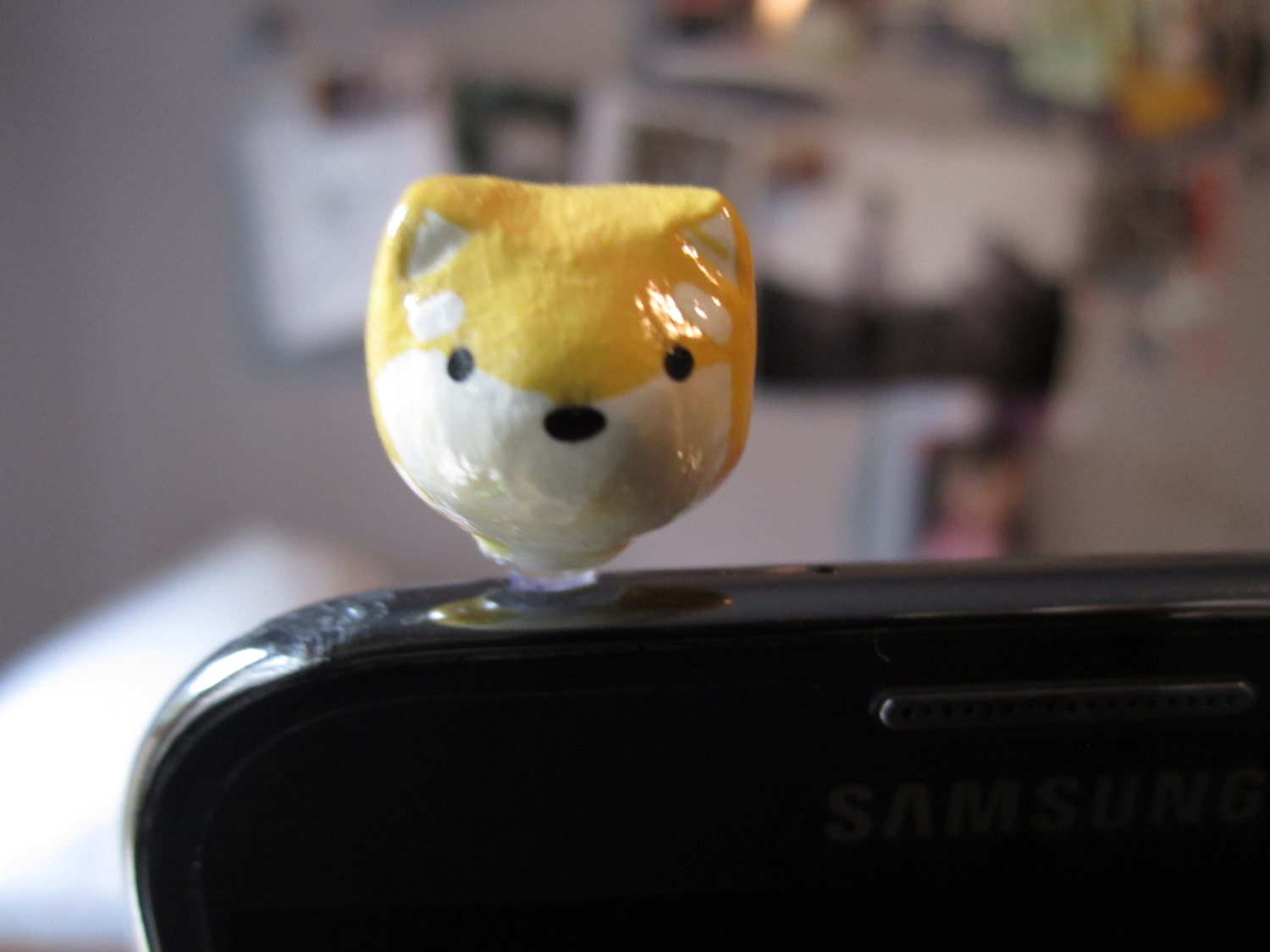 SHI-ball Shiba Inu Cell Phone Dust Plug Charm