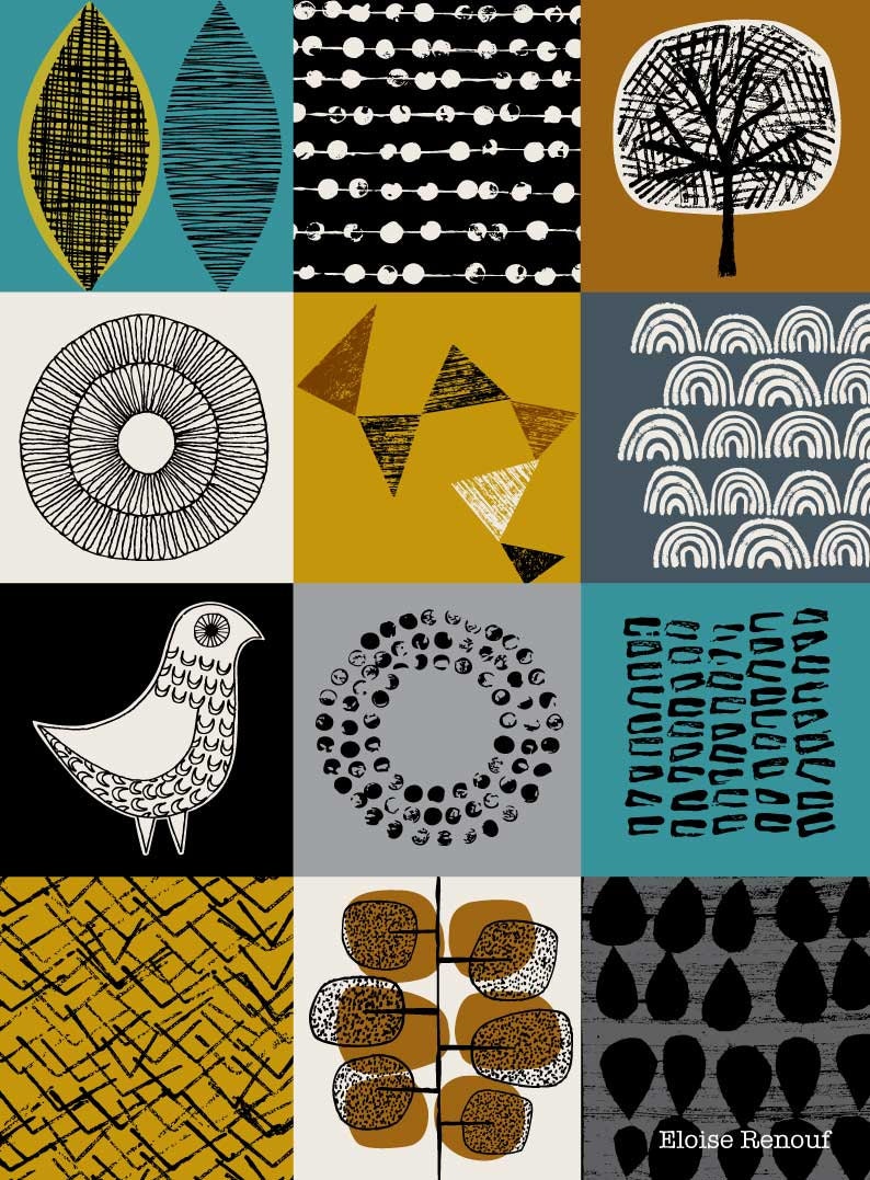 Blockwork Blue, open edition A3 giclee print