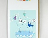 Thank You For Being There For Ups and Downs Dad Greeting Card