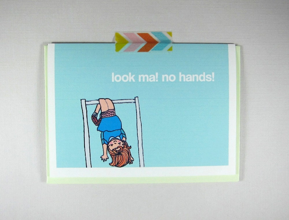 Thank You for Putting Up with My Shenanigans - Monkey Bars Mother's Day Greeting Card