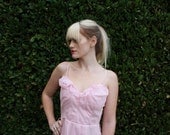 1970s Pretty in Pale Pink // Party Dress