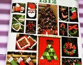 SALE Vintage Vogue sewing pattern Christmas Holiday wreath stocking tree skirt uncut