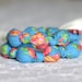 Blue Rose Teething Necklace, Breastfeeding Nursing Necklace, Babywearing/Fabric Necklace, Baby Teether