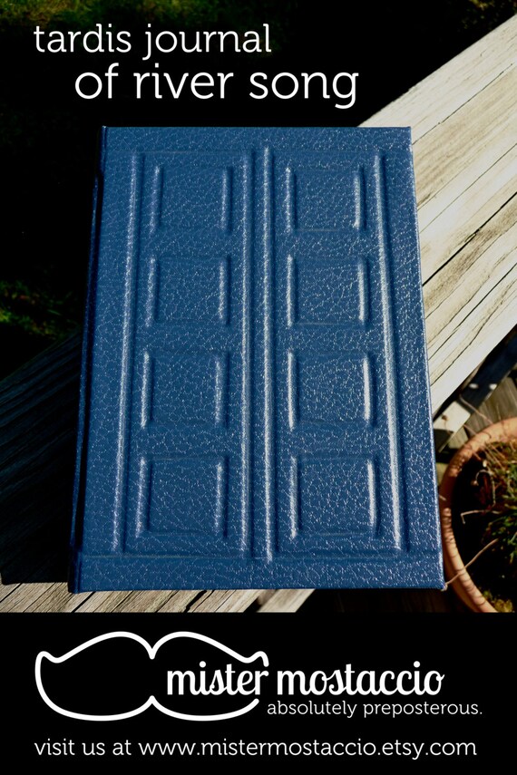 River Song's Tardis Journal- Hardcover- MADE TO ORDER- Ships End of May