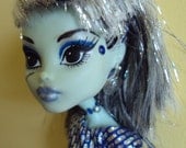 monster high frankie blue stich custom