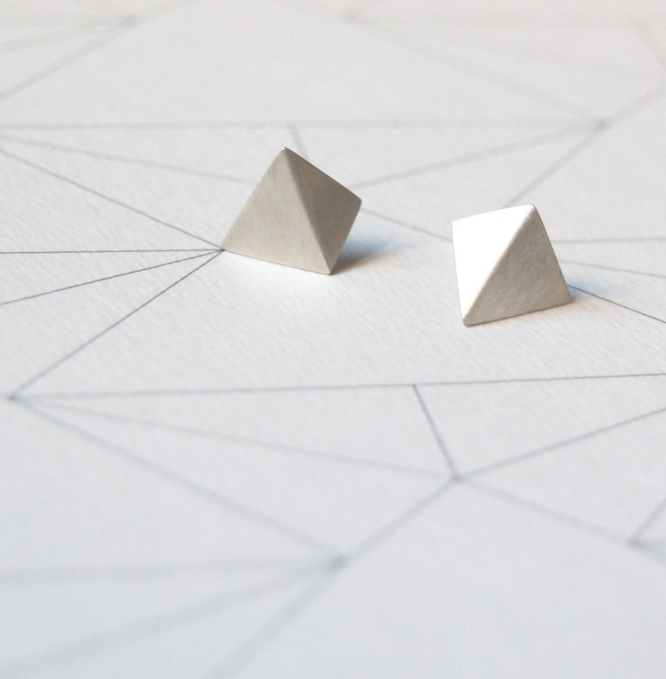 Sterling silver geometrics earrings "Les gÃ©omÃ©triques" Nro 4 - AgJc