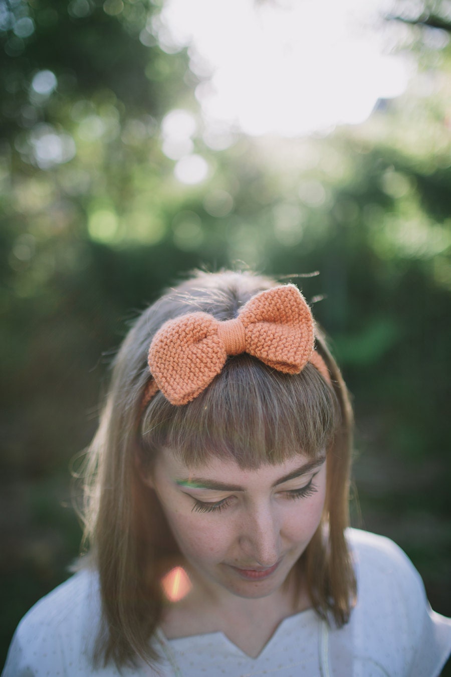 Knitted Women's Hair Bow: 4 colours available