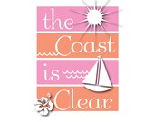 Nursery Wall Art, Nautical Nursery, Kids Wall Art, Children Artwork, Art for Nursery, Sailboat Nursery, Beach Nursery, Surf Nursery, cic