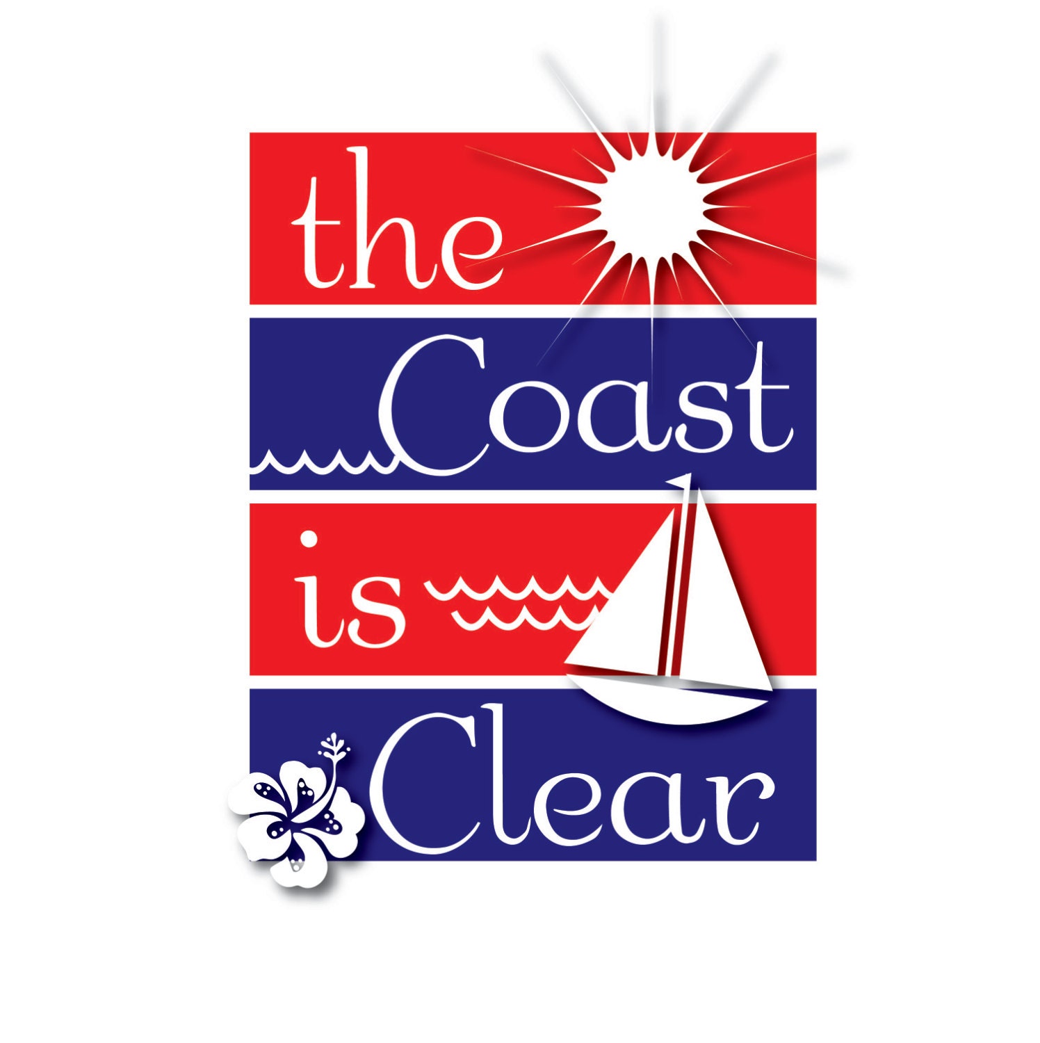 Nursery Wall Art, Nautical Nursery, Kids Wall Art, Children Artwork, Art for Nursery, Sailboat Nursery, Beach Nursery, Surf Nursery, cic