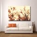 24x36 Canvas Gallery Wrap,  Autumn Tree Photography Large Canvas Wrap, Burnt Orange & Black Wall Art, Fall Trees, Large Modern Home Decor
