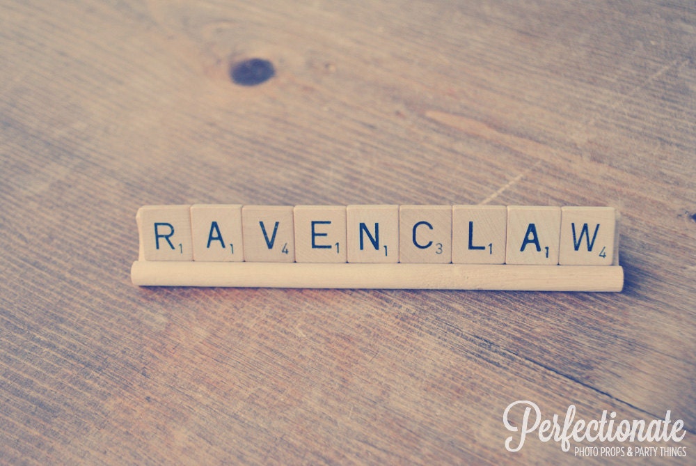 Ravenclaw Sign // Harry Potter Inspired // Scrabble Sign