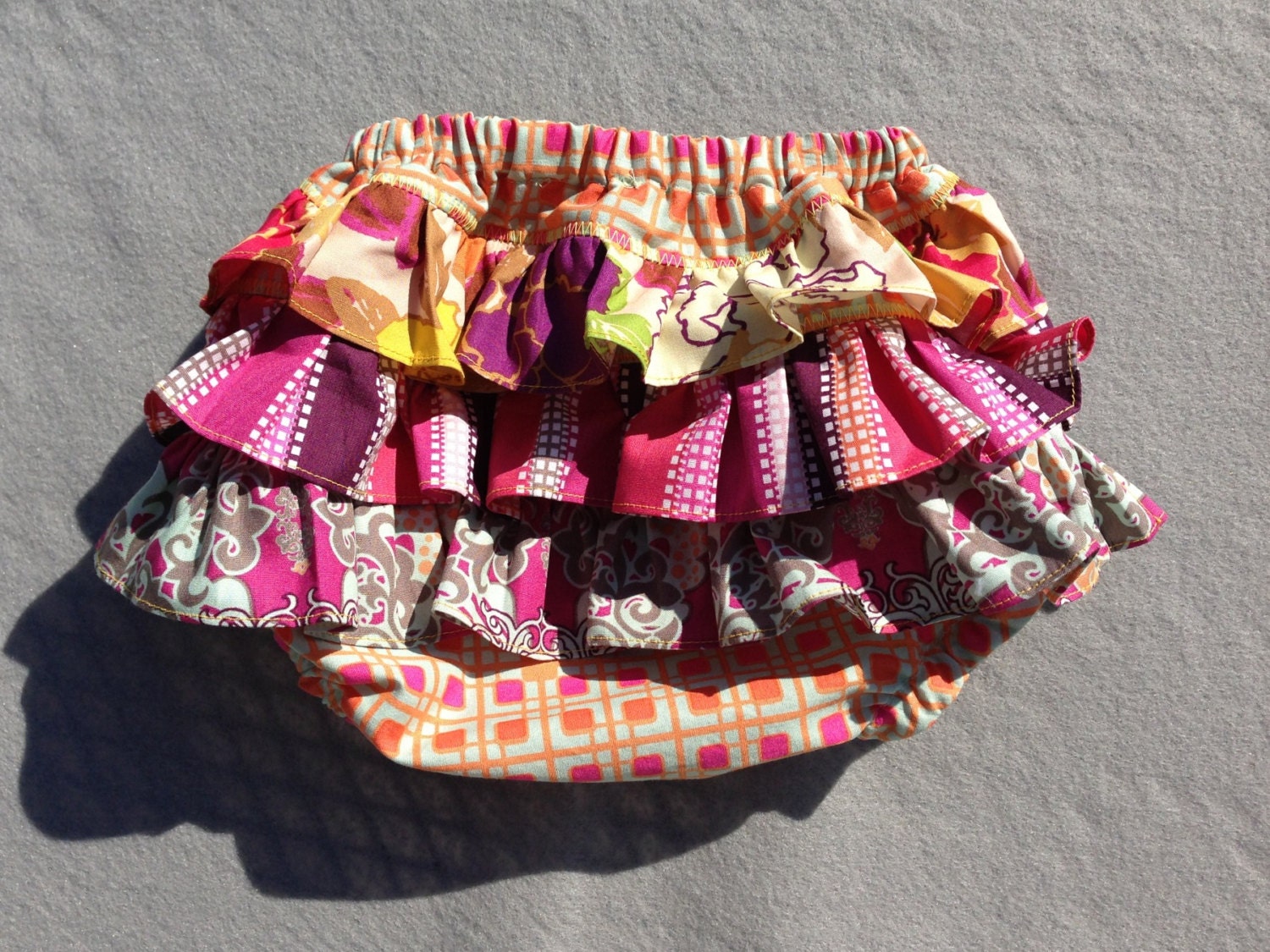 Baby Bloomer, Diaper Cover - Hyperreal Garden Candy - Size N-3, 3-6, 6-9, 9-12, 18m