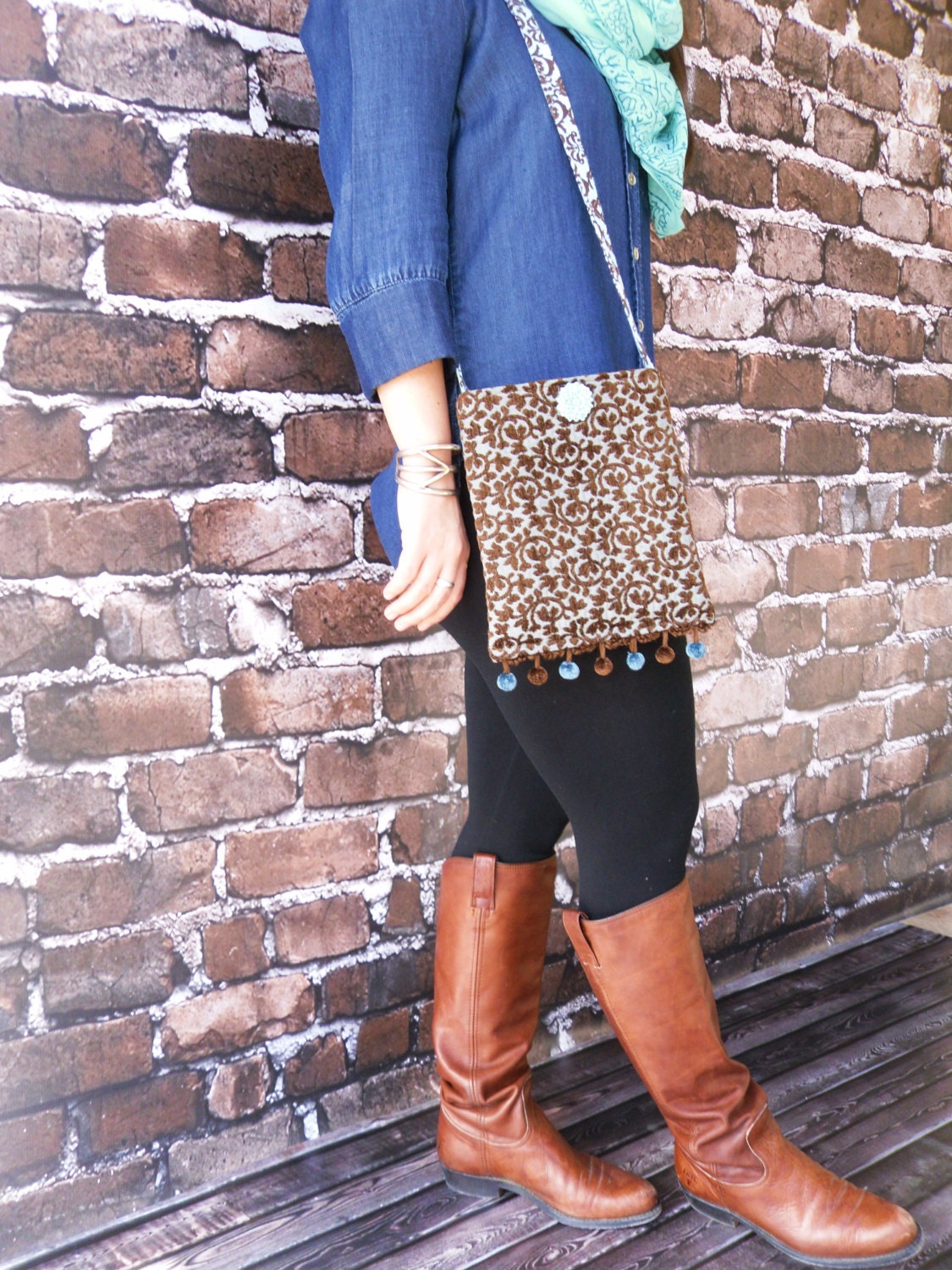 Crossbody/ Satchel - Boho, Hippie, Vintage  Inspired  Upholstery
