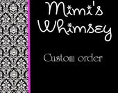 Custom Listing for Jaime:  Dr. Seuss Cat in the Hat Dress, Thing 1&2 Monogram