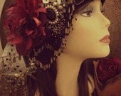 Art Deco style, 20's Style Headdress, Flapper, Ornate Headdress, Tribal Fusion Belly Dance