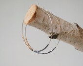 sterling silver hoops with gold beads