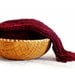 Knit wool scarf Unisex men women scarf - extra long in burgundy with fringes
