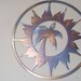 Palm Tree and Sun, Metal art, Round Wall Decor
