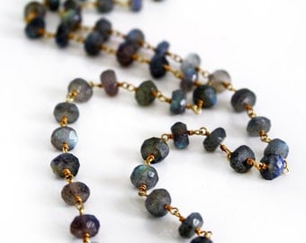 LABRADORITE rosary necklace