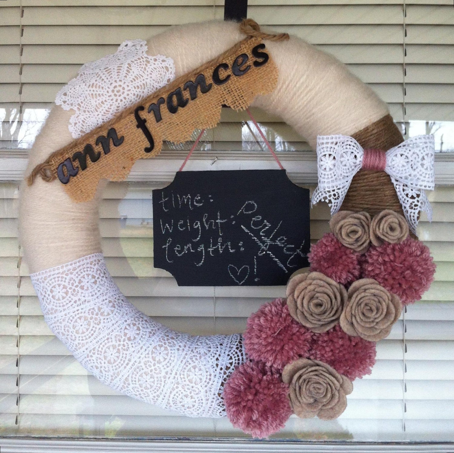 The Ann Shabby Chic Nursery Wreath