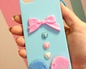 Pastel Blue Love You To Death iPhone 5 Case