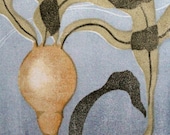 Bull Kelp - Original Woodblock Print by Kristen Etmund