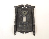 American Tack Hardware Switch Plate Cover Fyfe Drum 1776 Bicentennial 1968 Fife Early American