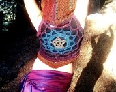 Star Dancer Nebula Pixie Vest-Made To Order-Knit Crochet Gypsy Hippie Hippy Sweater Jacket Hoodie Hoody Vest Womens Clothing