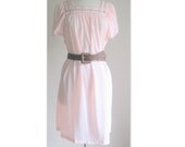 Vintage Embroidered Peasant Gown Size L