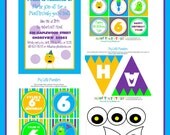 My Little Monsters Birthday Party Printables Monster theme
