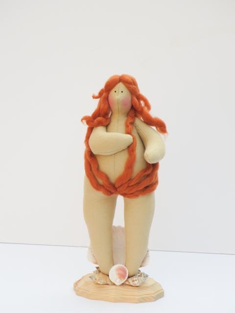 Cloth doll Venus cute fabric doll stuffed doll OOAK art doll Mothers day gift idea for mom and girl,birthday gift cheer up