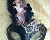Mistress Time Traveller   - Steampunk Venetian Mask