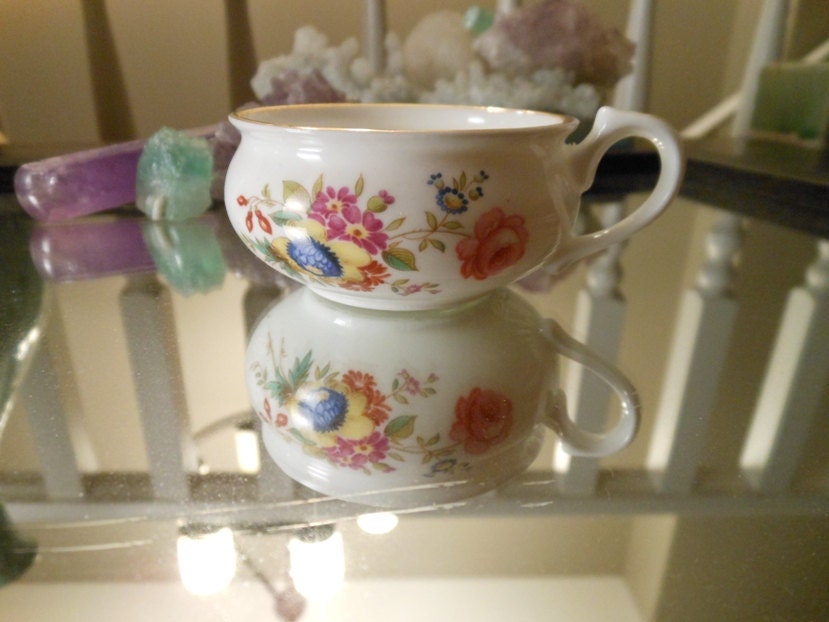 Vintage Bone China Mini Cup by Hammersley of England in Minuet Style