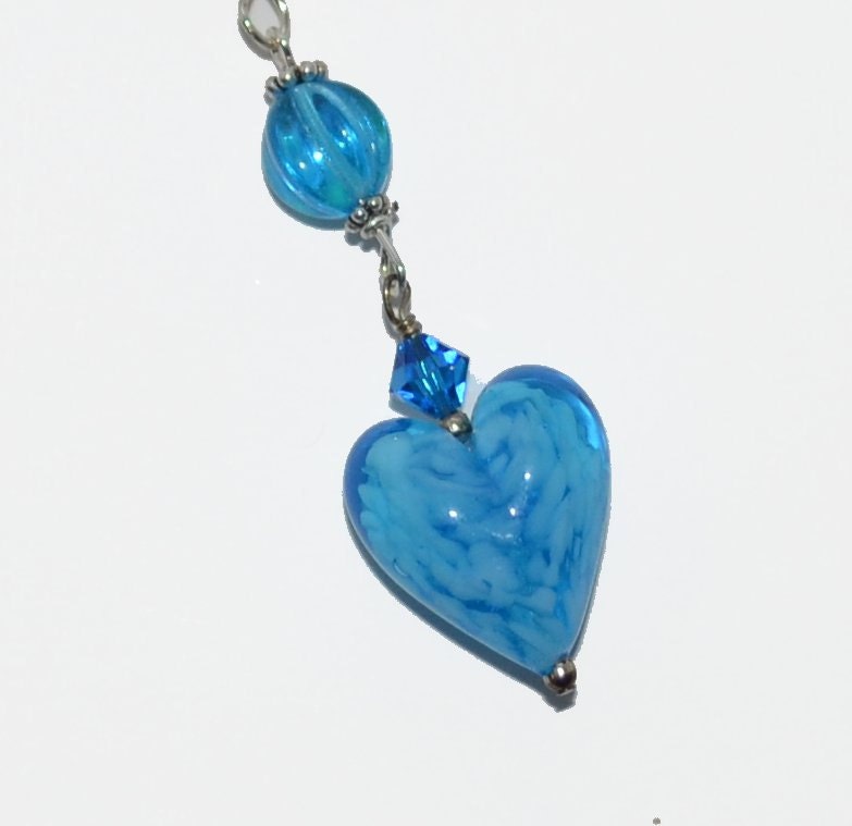 Blue Heart Silver Plated Bookmark with FREE Dream in Chocolate Journal