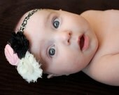 Baby Headband - Baby Hair Accessories - Baby Leopard Headband - Shabby Chic