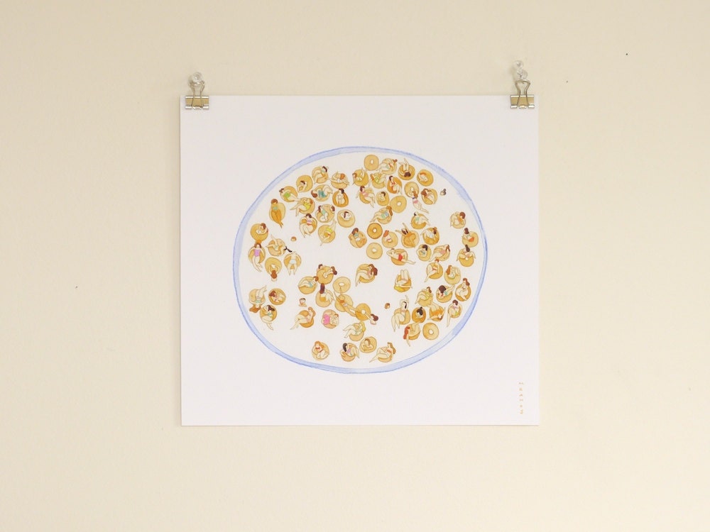 Comfort Food: Cheerios Milk Bath Print