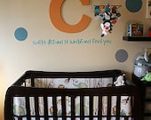 Boy Nursery Mobile...Chocolate, Turquoise, Navy and Orange