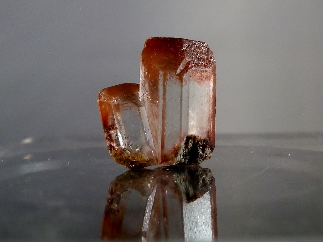 35.3 carat Twinned Topaz Crystal. Display or Facet Quality.